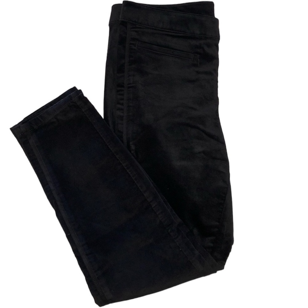 LOFT Pants Black Velvet Curvy Skinny NWT Women’s Size 31 Petite